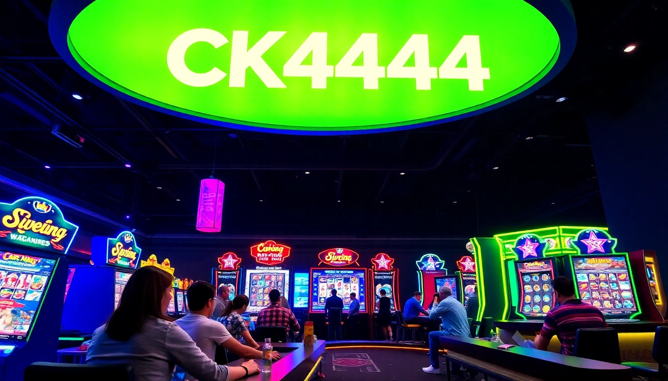 CK 444 online gaming platform showcasing slots, live casino, and sports betting with engaging visuals and modern design.