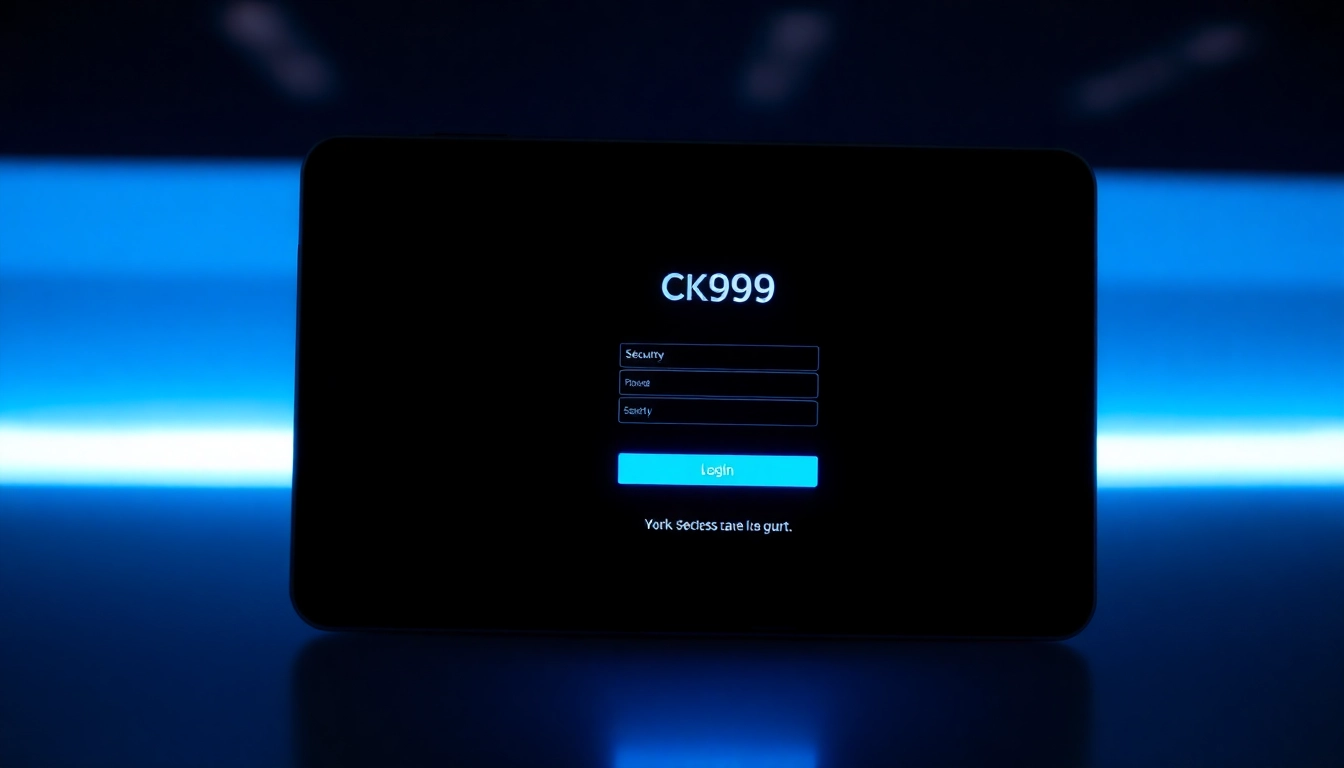 Guide users through a seamless CK999 login experience with an intuitive, secure interface on desktop and mobile devices for quick access to gaming and betting.