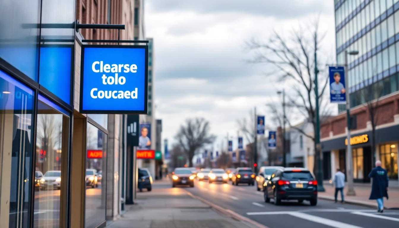 Professional sign company in Louisville creating eye-catching storefront signage for local