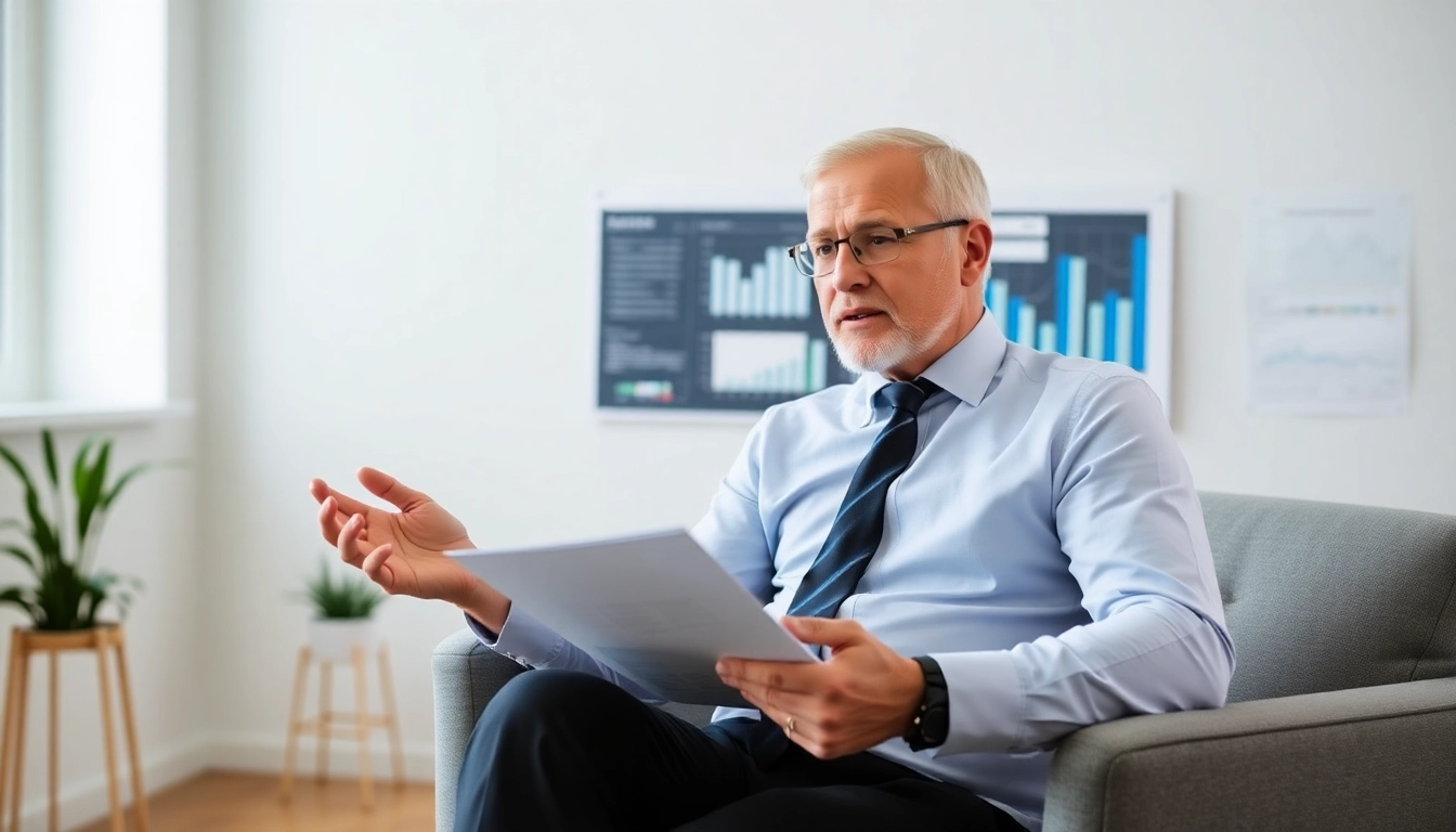 Guide To Income Drawdown professional financial advisor explaining withdrawal strategies confidently