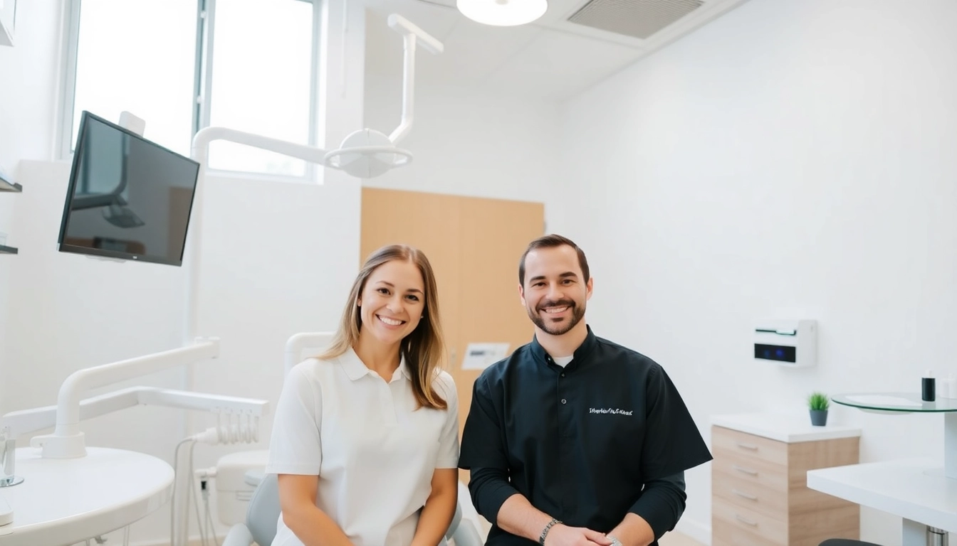 Professional team of dentists providing friendly care at Ventura Bright Dental in a clean